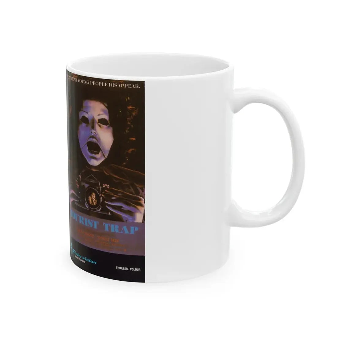 TOURIST TRAP (VHS COVER) - White Coffee Mug - Go Mug Yourself