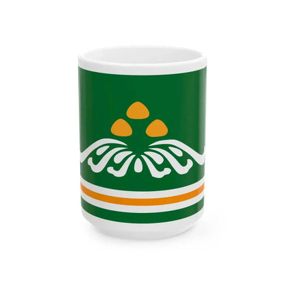 Tov aymag flag (Mongolia) White Coffee Mug 15oz - Go Mug Yourself