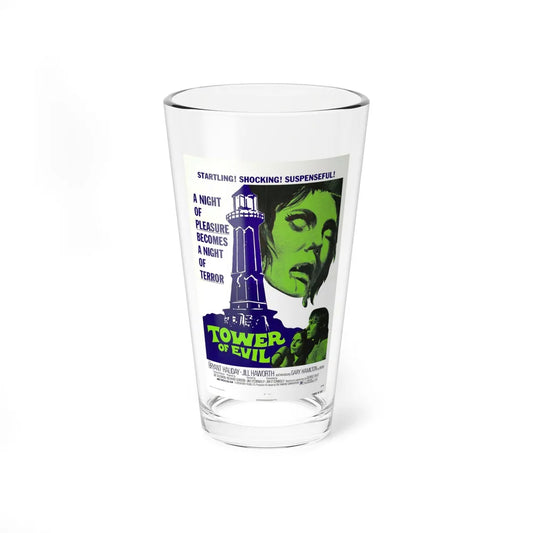 TOWER OF EVIL 1972 Movie Poster - Pint Glass 16oz-16oz-Go Mug Yourself