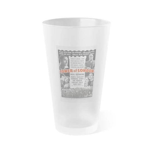 TOWER OF LONDON 1939 Movie Poster - Frosted Pint Glass 16oz Default Title - Go Mug Yourself