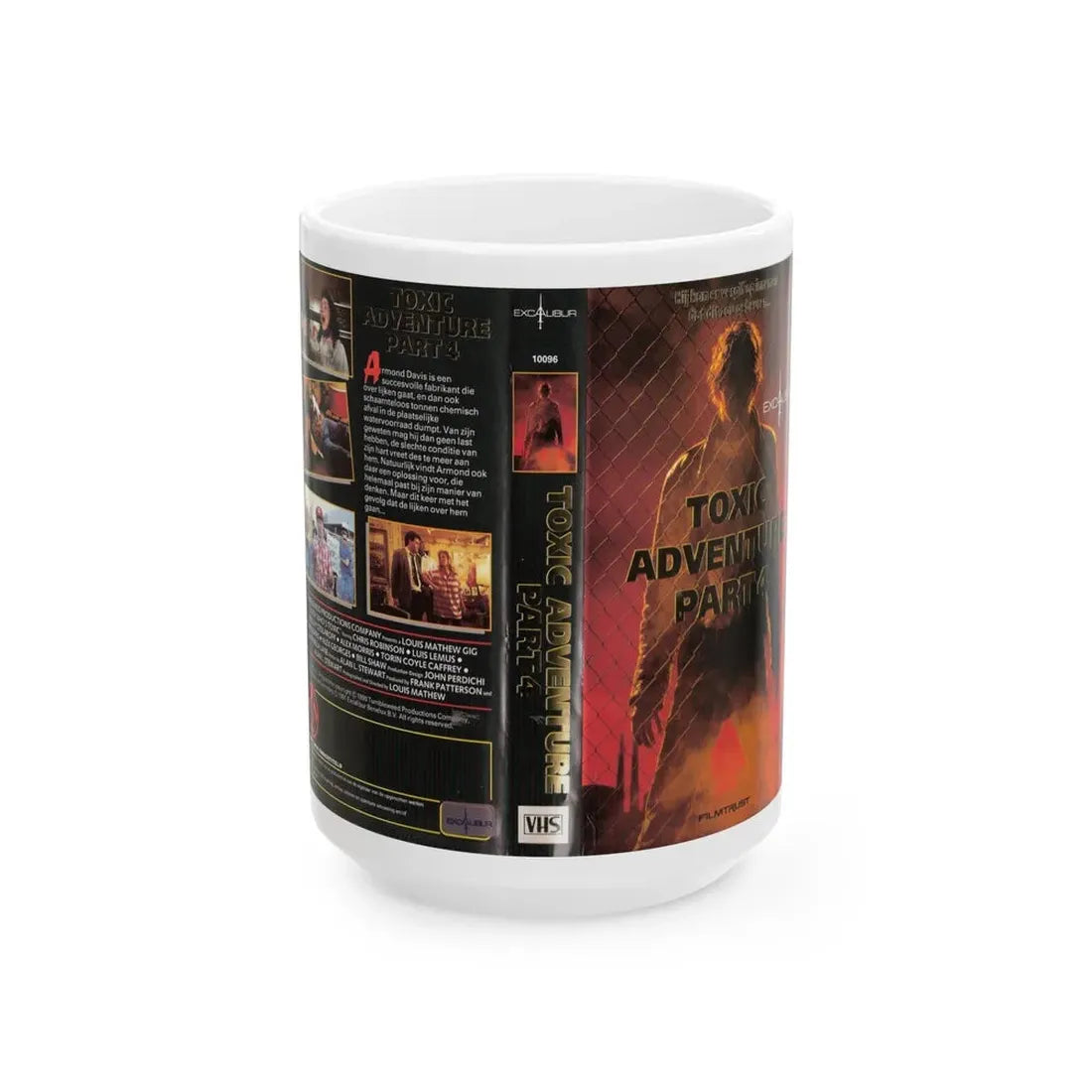 TOXIC ADVENTURE PART 4 (VHS COVER) - White Coffee Mug 15oz - Go Mug Yourself
