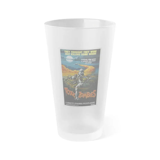 TOXIC ZOMBIES 1980 Movie Poster - Frosted Pint Glass 16oz Default Title - Go Mug Yourself