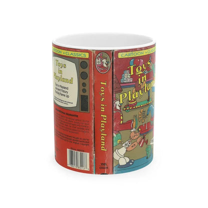 TOYS IN PLAYLAND (VHS COVER) - White Coffee Mug 11oz - Go Mug Yourself