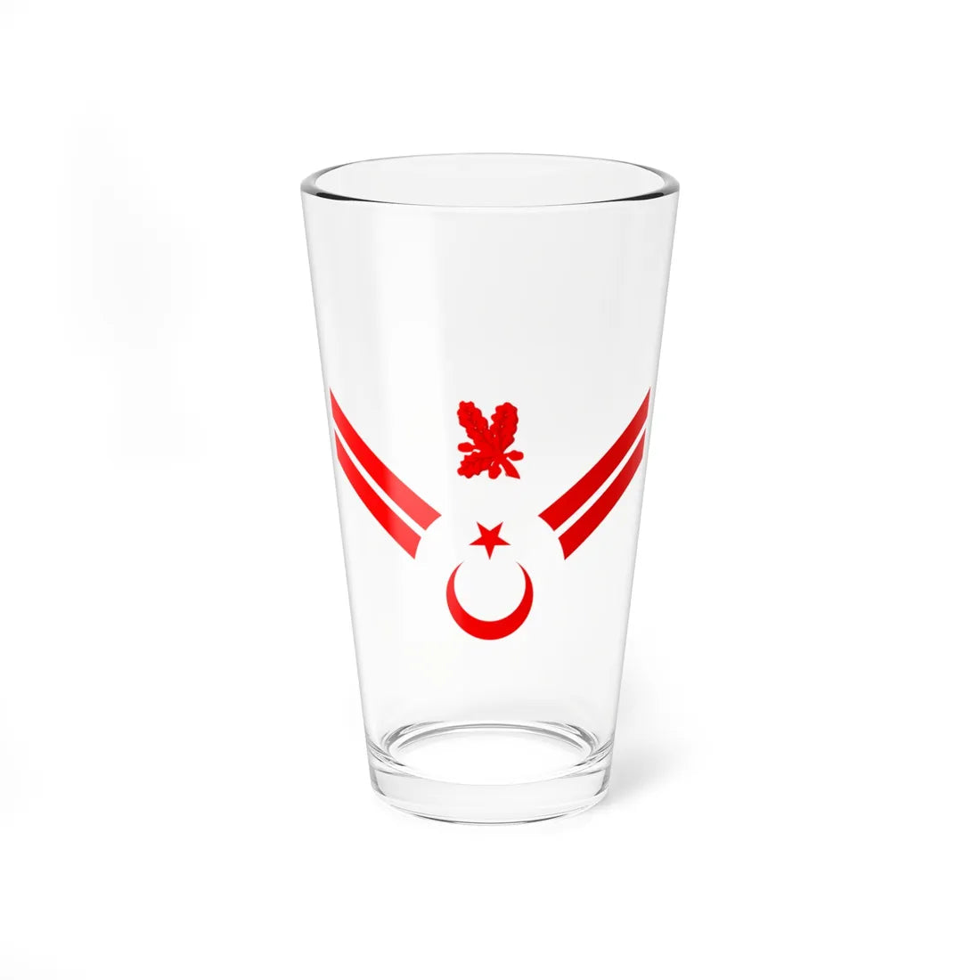 TR Armed Forces OR5b (Turkey) (Military Rank) Pint Glass 16oz 16oz - Go Mug Yourself