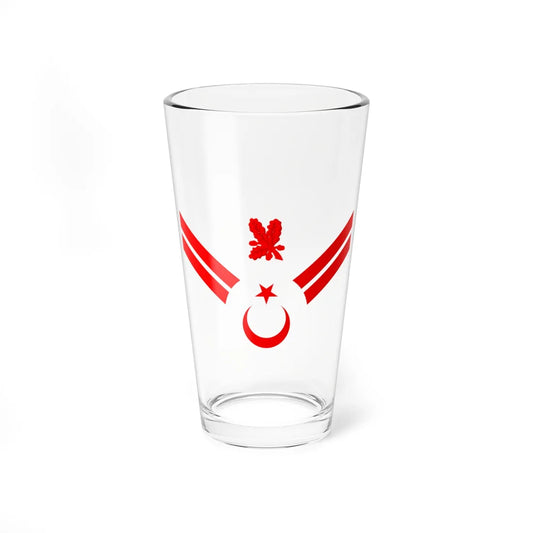 TR Armed Forces OR5b (Turkey) (Military Rank) Pint Glass 16oz 16oz - Go Mug Yourself