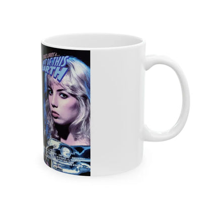 TRACI LORDS IS NOT OF THIS WORLD (VHS COVER) - White Coffee Mug-Go Mug Yourself