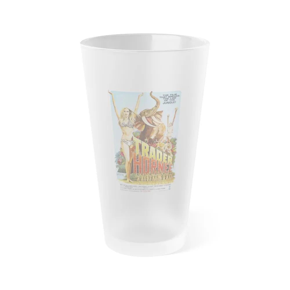 TRADER HORNEE 1970 Movie Poster - Frosted Pint Glass 16oz-Go Mug Yourself