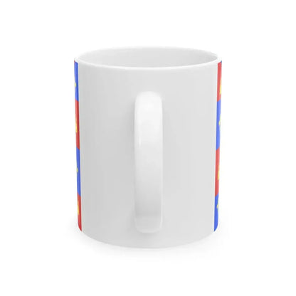 Traditional flag of Vendee (France) White Coffee Mug - Go Mug Yourself