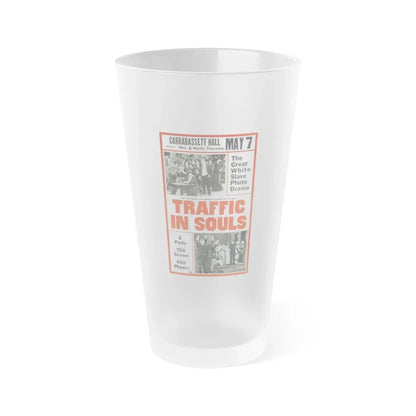 TRAFFIC IN SOULS 1913 Movie Poster - Frosted Pint Glass 16oz Default Title - Go Mug Yourself