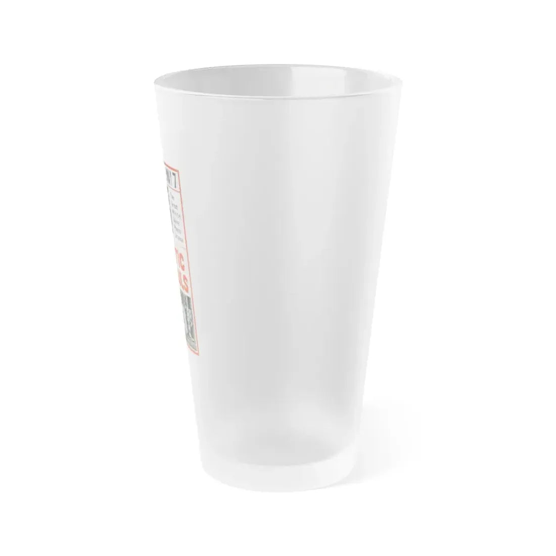 TRAFFIC IN SOULS 1913 Movie Poster - Frosted Pint Glass 16oz - Go Mug Yourself