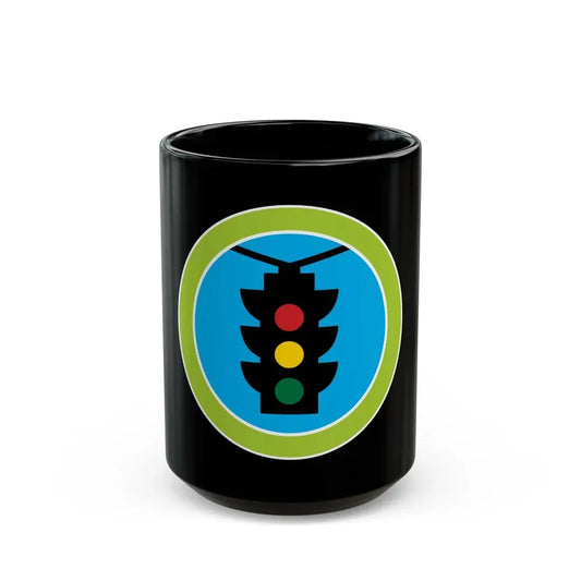Traffic Safety (Boy Scout Merit Badge) Black Coffee Mug 15oz - Go Mug Yourself