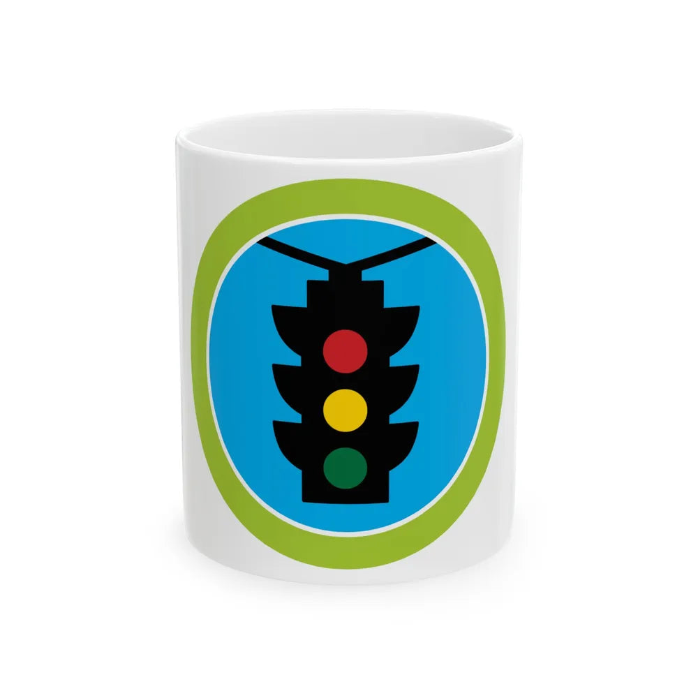 Traffic Safety (Boy Scout Merit Badge) White Coffee Mug-11oz-Go Mug Yourself