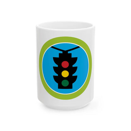 Traffic Safety (Boy Scout Merit Badge) White Coffee Mug-15oz-Go Mug Yourself