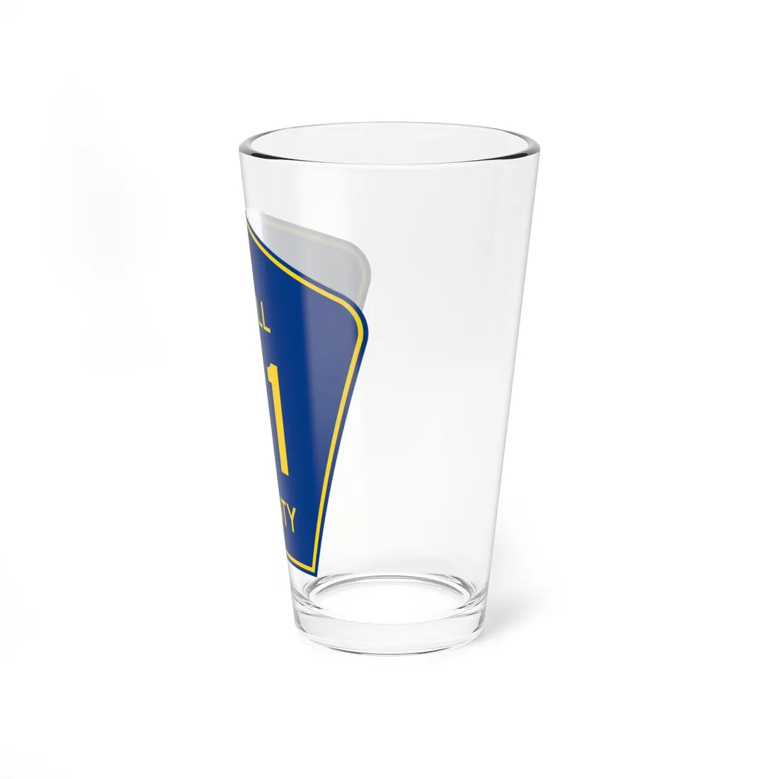 Traill County Route 81 ND (North Dakota) (Road Sign) Pint Glass 16oz - Go Mug Yourself