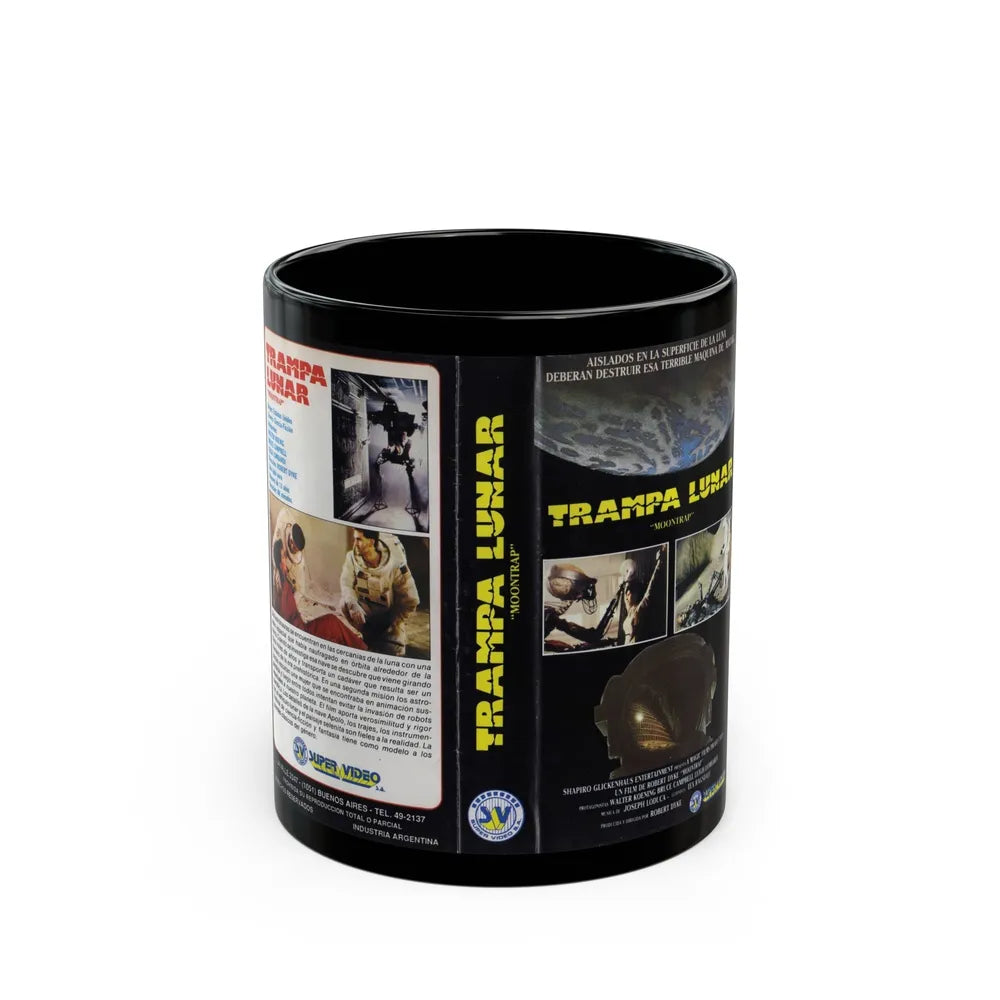 TRAMPA LUNAR MOONTRAP (VHS COVER) - Black Coffee Mug-11oz-Go Mug Yourself