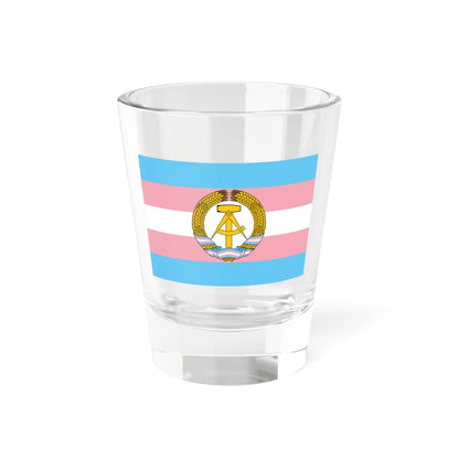 Trans DDR Flag (Germany) Shot Glass 1.5oz 1.5oz - Go Mug Yourself