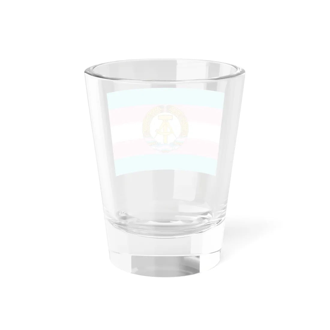 Trans DDR Flag (Germany) Shot Glass 1.5oz - Go Mug Yourself