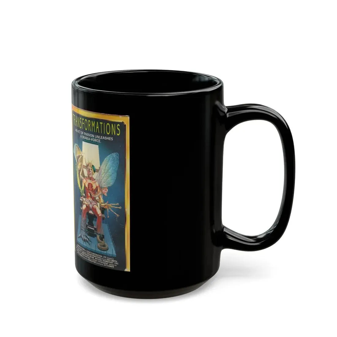 TRANSFORMATIONS (VHS COVER) - Black Coffee Mug - Go Mug Yourself