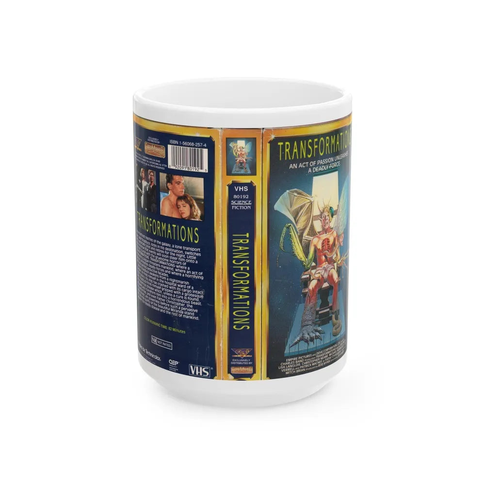 TRANSFORMATIONS (VHS COVER) - White Coffee Mug-15oz-Go Mug Yourself