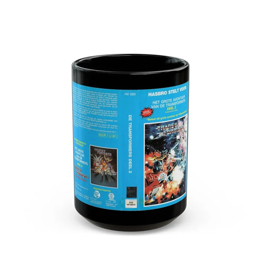 TRANSFORMERS (VHS COVER) - Black Coffee Mug 15oz - Go Mug Yourself