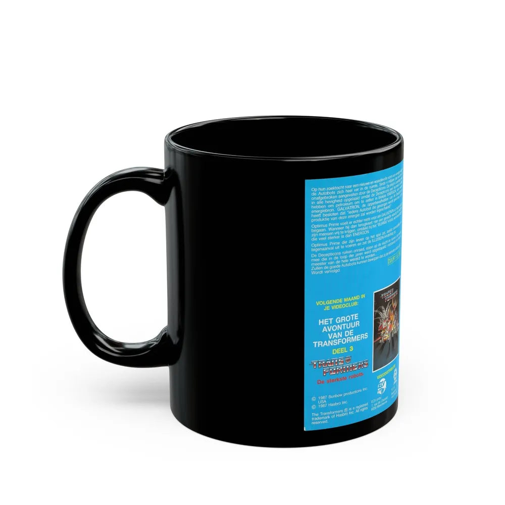 TRANSFORMERS (VHS COVER) - Black Coffee Mug-Go Mug Yourself