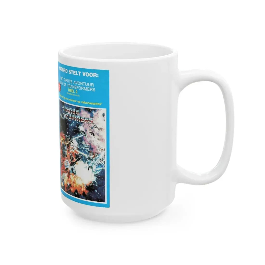 TRANSFORMERS (VHS COVER) - White Coffee Mug - Go Mug Yourself