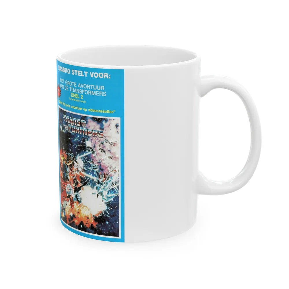 TRANSFORMERS (VHS COVER) - White Coffee Mug-Go Mug Yourself