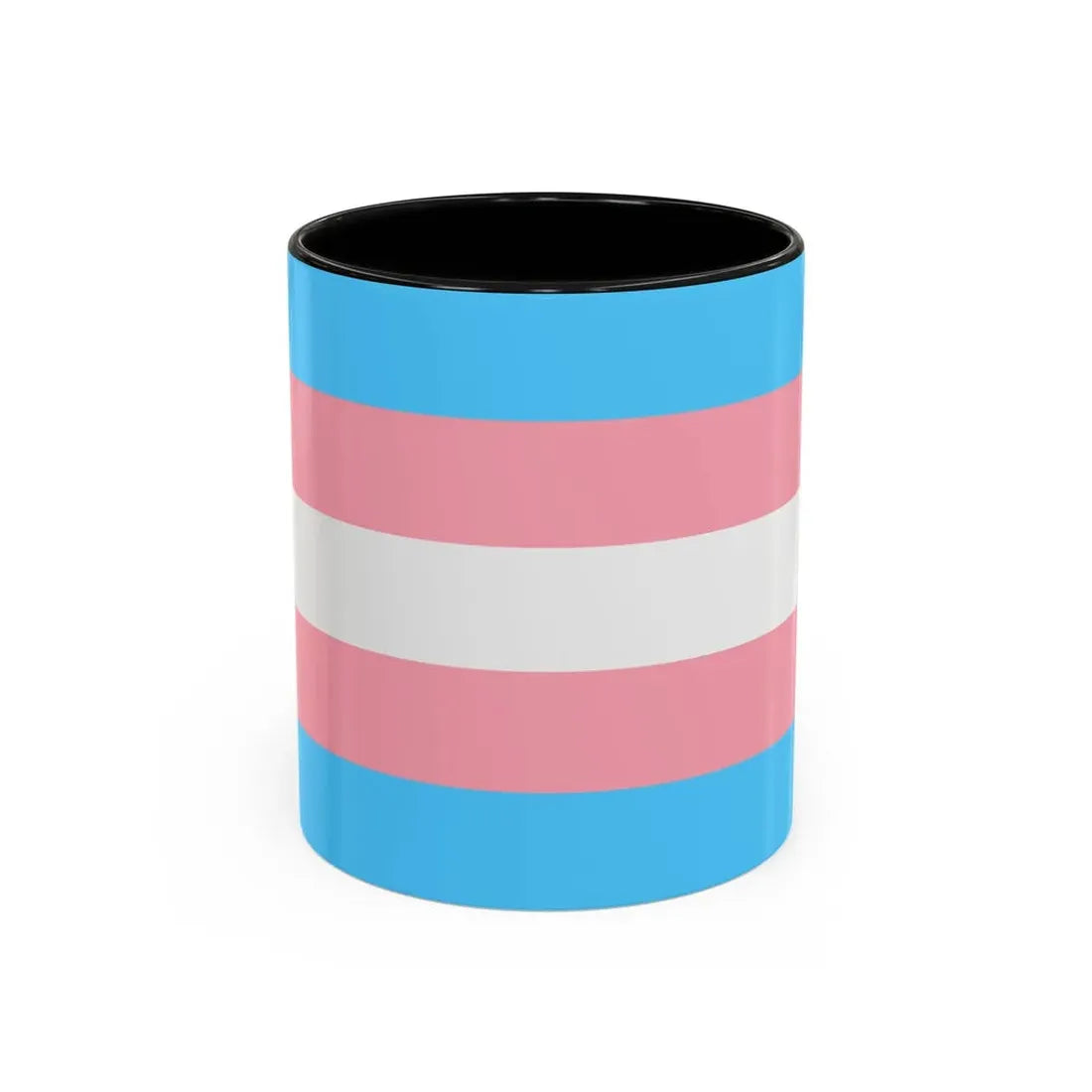 Transgender Pride Flag - Accent Coffee Mug 11oz Black - Go Mug Yourself