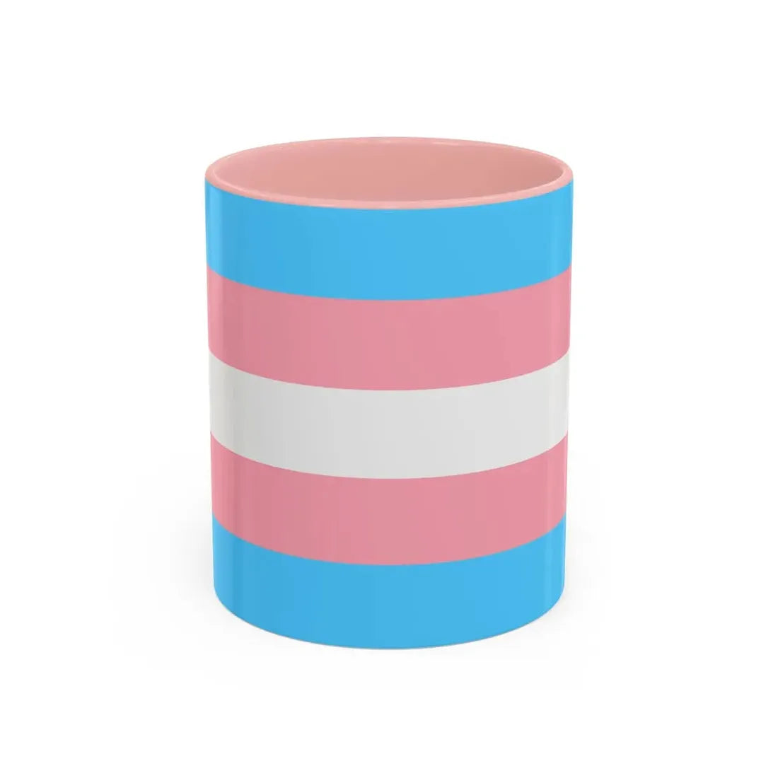 Transgender Pride Flag - Accent Coffee Mug 11oz Pink - Go Mug Yourself