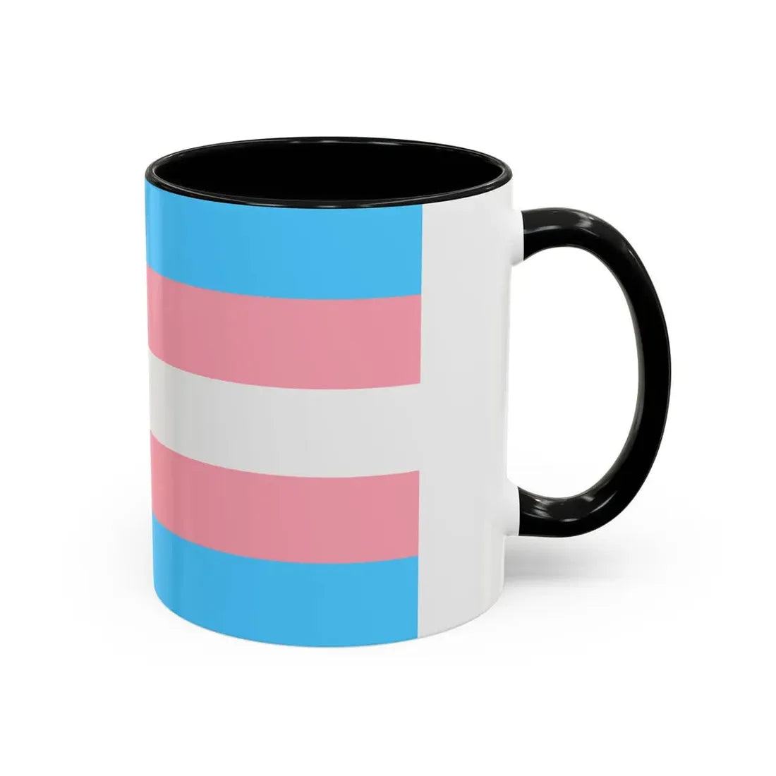 Transgender Pride Flag - Accent Coffee Mug - Go Mug Yourself