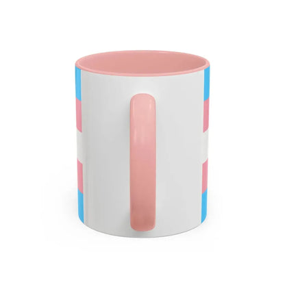Transgender Pride Flag - Accent Coffee Mug - Go Mug Yourself