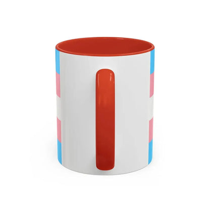 Transgender Pride Flag - Accent Coffee Mug - Go Mug Yourself