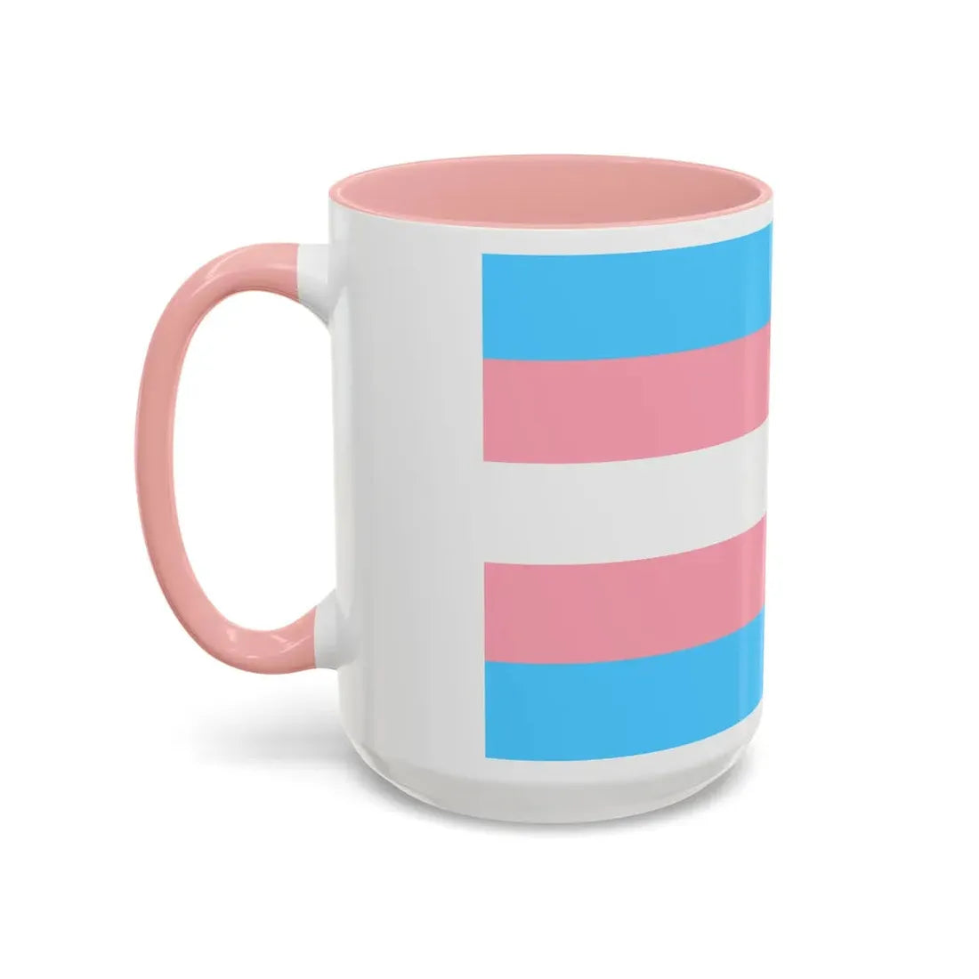 Transgender Pride Flag - Accent Coffee Mug - Go Mug Yourself