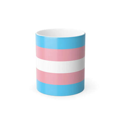 Transgender Pride Flag - Color Changing Mug 11oz-11oz-Go Mug Yourself