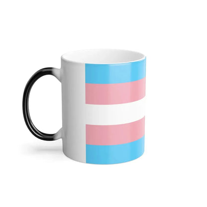 Transgender Pride Flag - Color Changing Mug 11oz - Go Mug Yourself