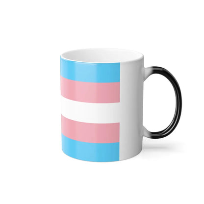 Transgender Pride Flag - Color Changing Mug 11oz-Go Mug Yourself