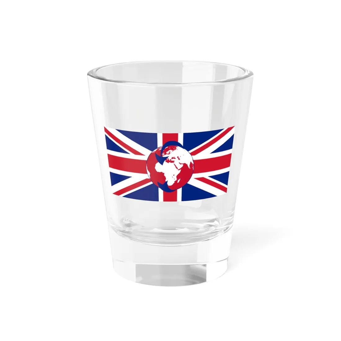 Transglobe Expedition Flag (United Kingdom) Shot Glass 1.5oz - Go Mug Yourself
