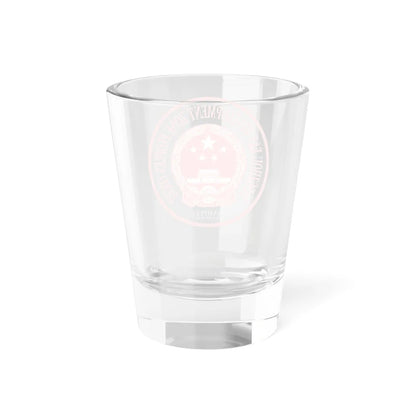 Translated Sample Seal of the Yangzhou Development Zone Peoples Court (China) (Coat of Arms) Shot Glass 1.5oz - Go Mug Yourself