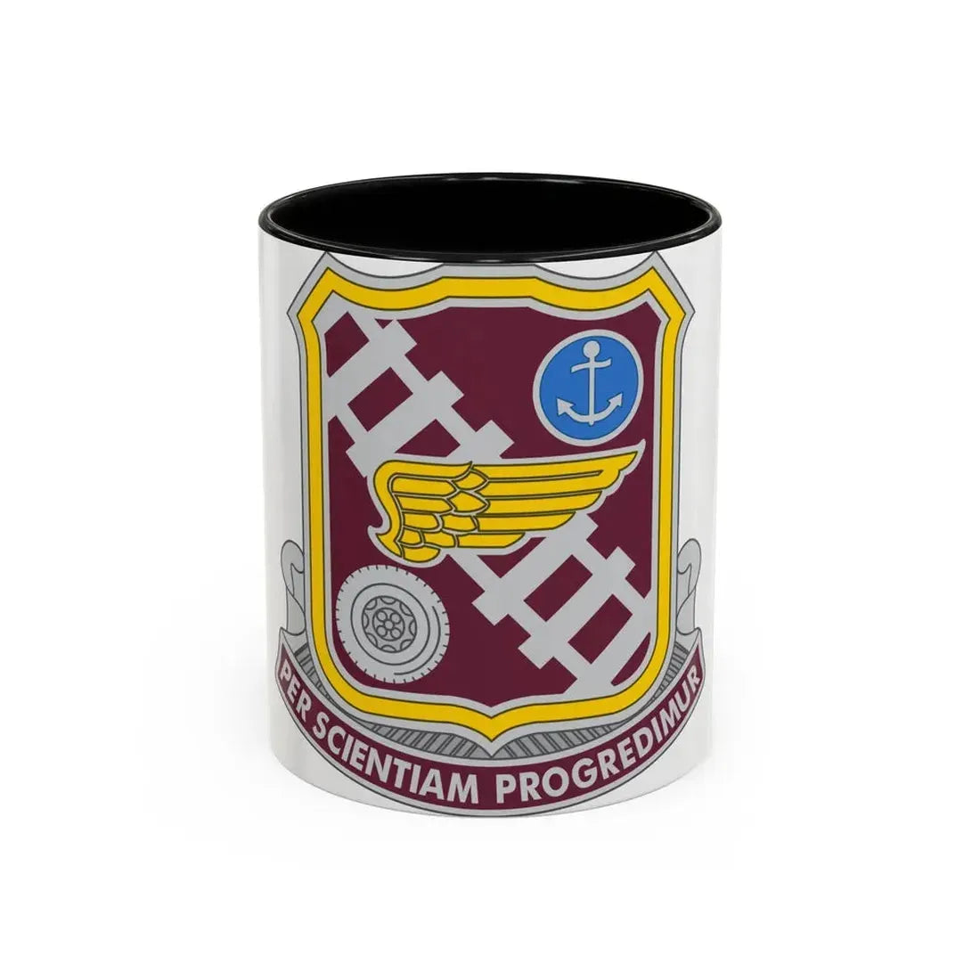 Transportation Center and School 2 (U.S. Army) Accent Coffee Mug 11oz Black - Go Mug Yourself