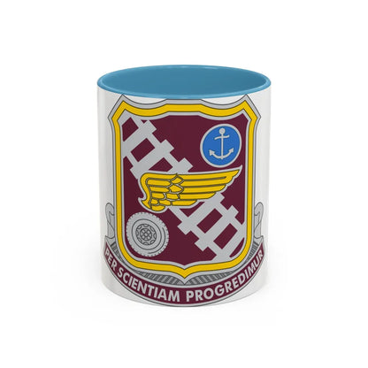 Transportation Center and School 2 (U.S. Army) Accent Coffee Mug 11oz Light Blue - Go Mug Yourself