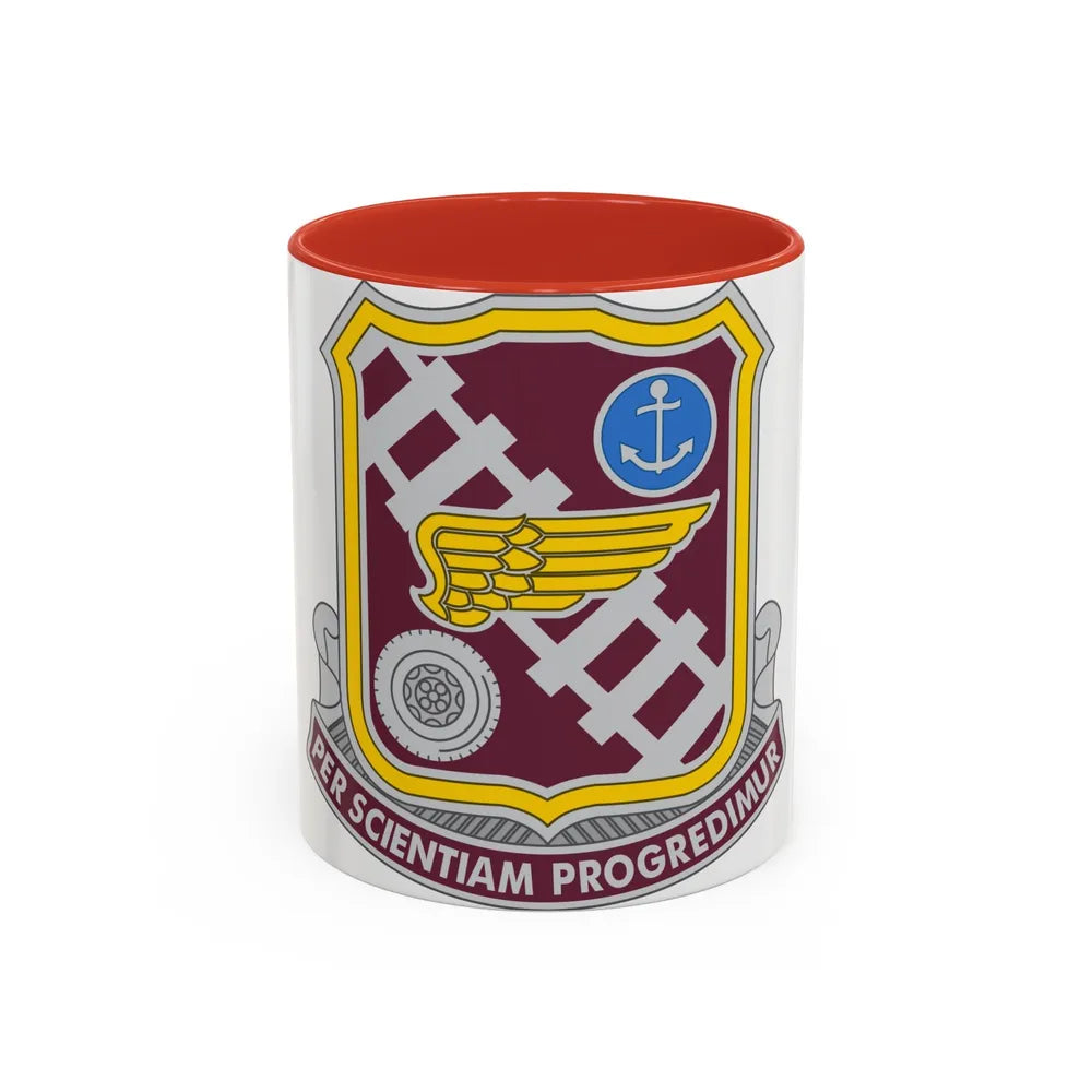 Transportation Center and School 2 (U.S. Army) Accent Coffee Mug 11oz Red - Go Mug Yourself