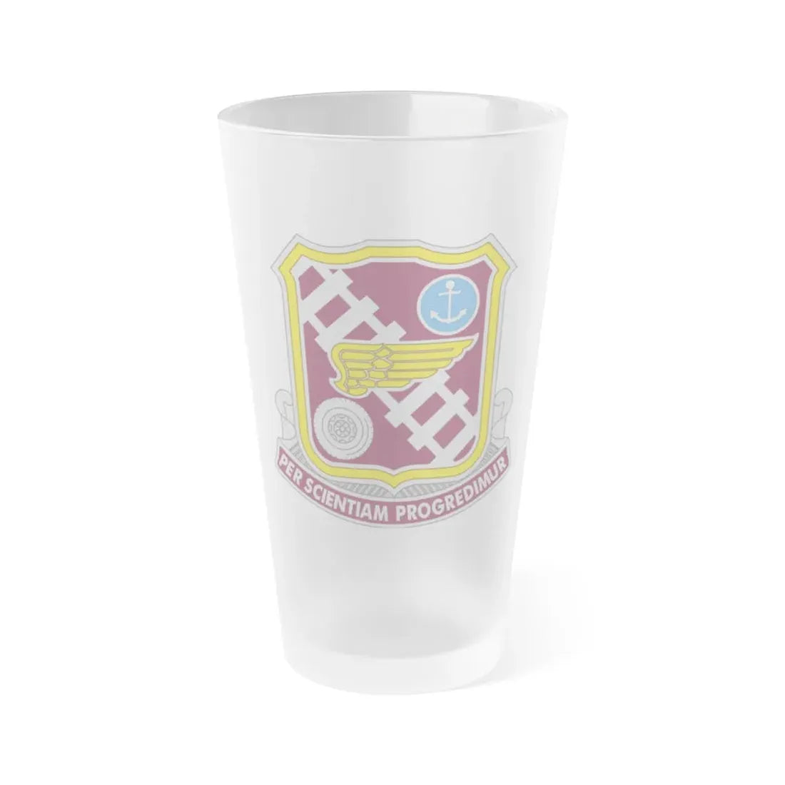 Transportation Center and School 2 (U.S. Army) Frosted Pint Glass 16oz Default Title - Go Mug Yourself