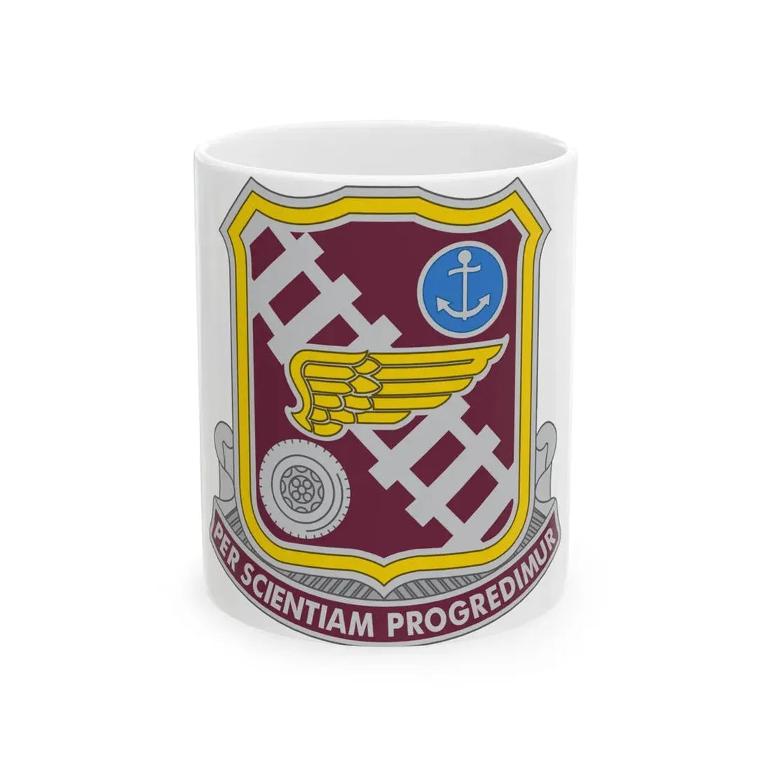 Transportation Center and School 2 (U.S. Army) White Coffee Mug 11oz - Go Mug Yourself