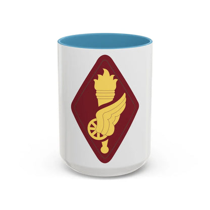 Transportation Center and School (U.S. Army) Accent Coffee Mug 15oz Light Blue - Go Mug Yourself