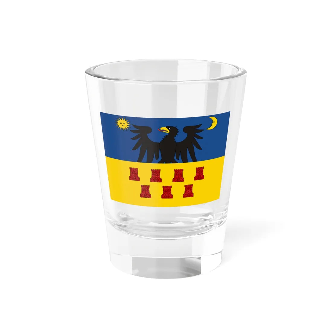 Transsylvanian Banner (Oman) Shot Glass 1.5oz 1.5oz - Go Mug Yourself