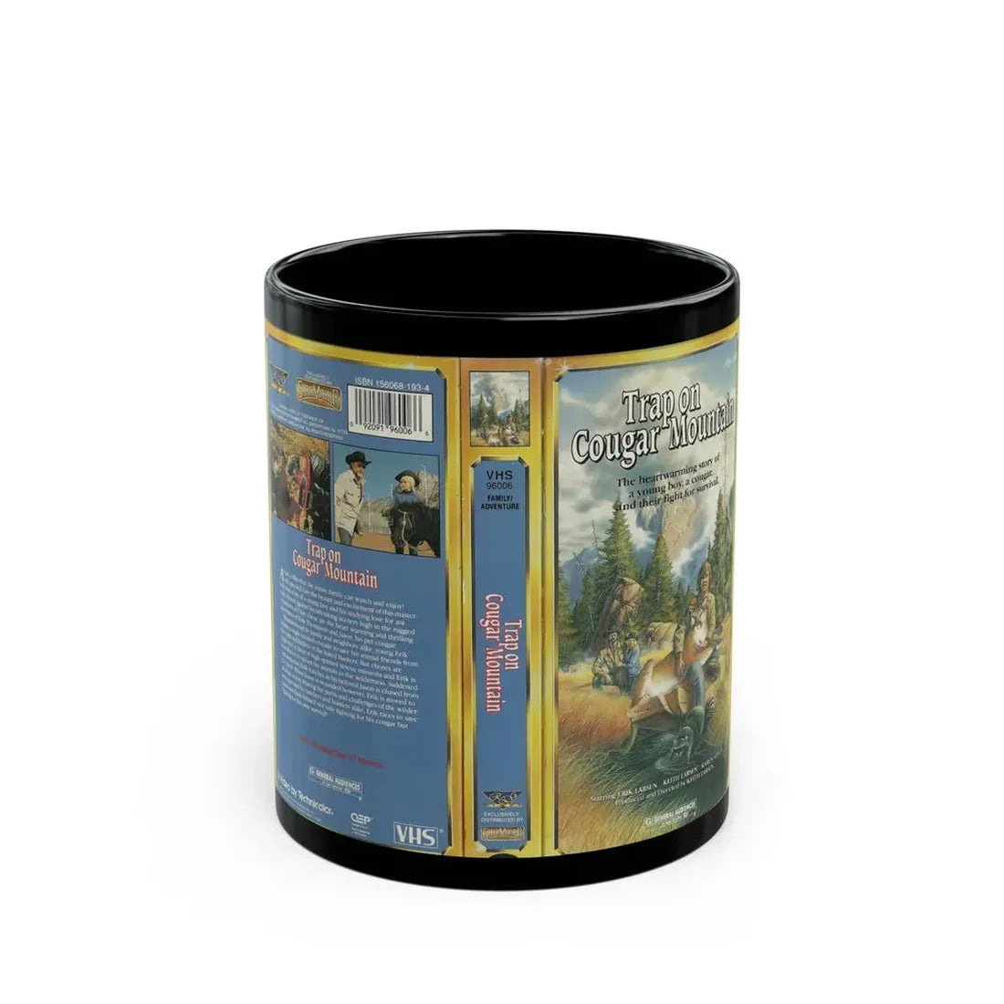 TRAP ON COUGAR MOUNTAIN (VHS COVER) - Black Coffee Mug 11oz - Go Mug Yourself