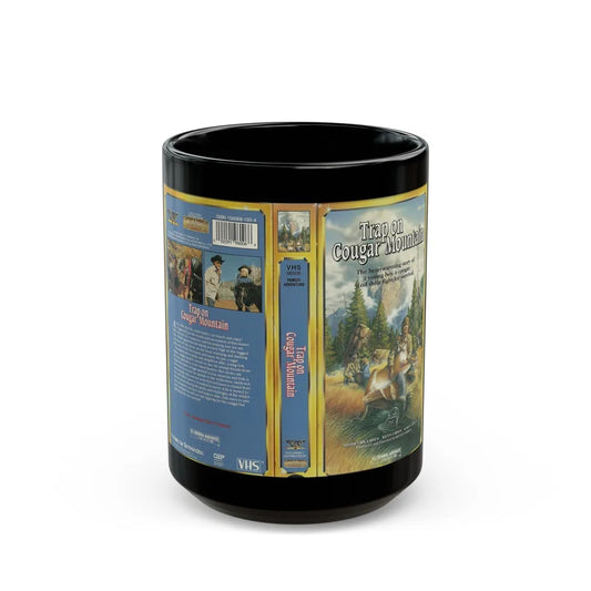 TRAP ON COUGAR MOUNTAIN (VHS COVER) - Black Coffee Mug-15oz-Go Mug Yourself