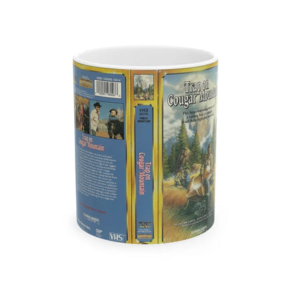 TRAP ON COUGAR MOUNTAIN (VHS COVER) - White Coffee Mug-11oz-Go Mug Yourself