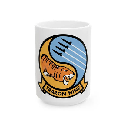 Traron Nine 9 (U.S. Navy) White Coffee Mug 15oz - Go Mug Yourself