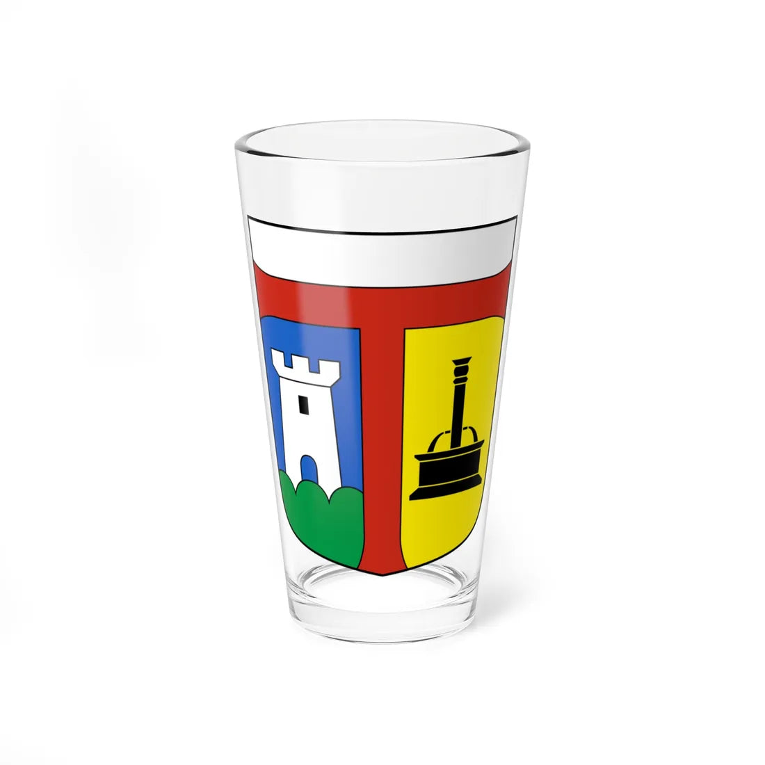 Törbel-blazon (Switzerland) (Coat of Arms) Pint Glass 16oz 16oz - Go Mug Yourself